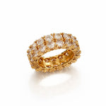 Anel Riviera Dupla Folheado OURO 1