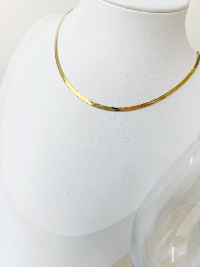 Choker Fita Lâmina  folheada