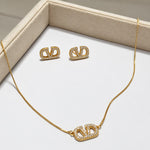 Conjunto Colar e Brinco Valem Folheado 2