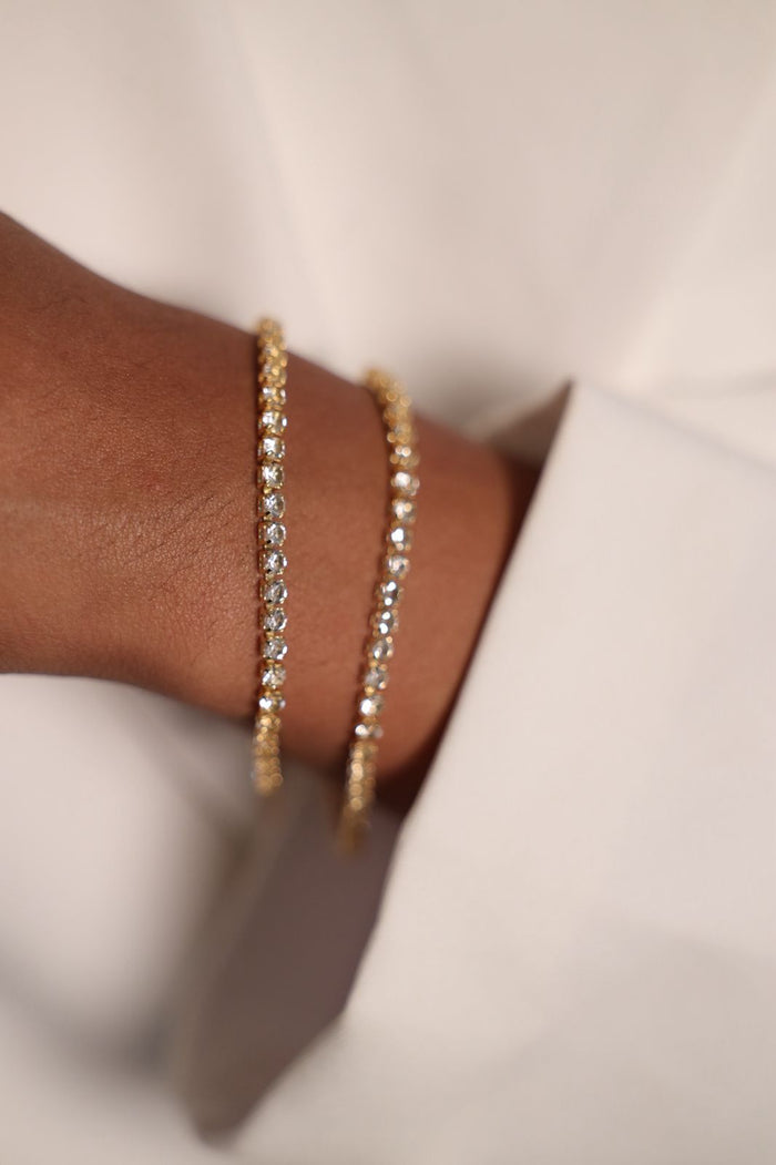 Pulseira Riviera Cristal Semi Joia