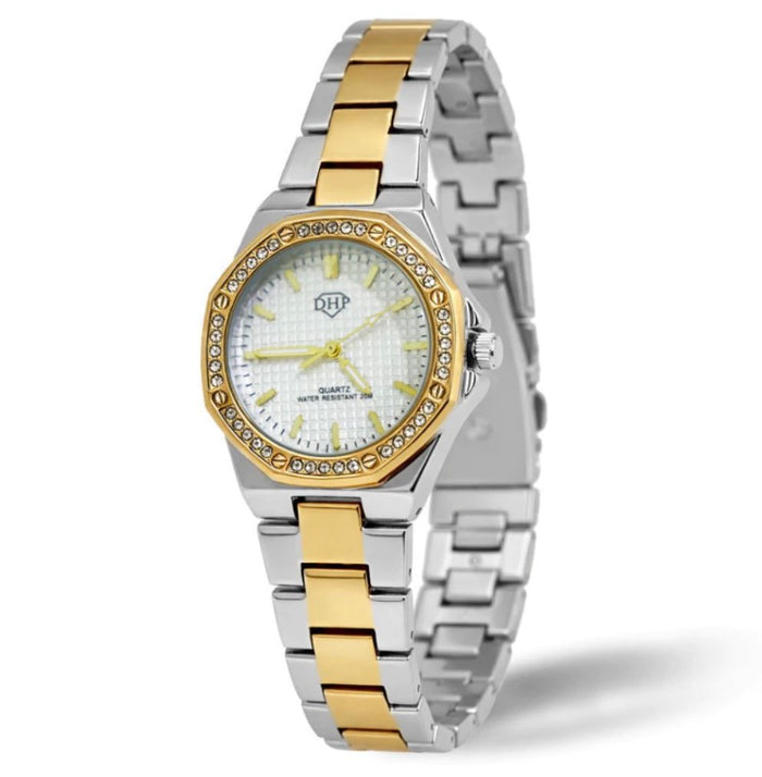 Relógio Cart Dourado com Zircônias Cravejadas