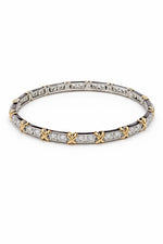 Bracelete X TIFF Mix de Banho com Zircônias Cravejadas Folheado 1