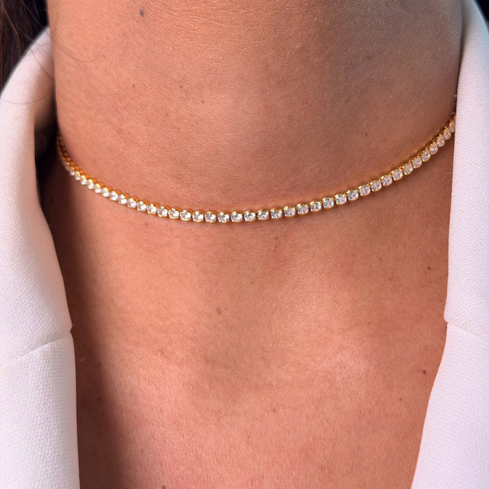 Colar Choker Riviera Balls Mini Semi Joia