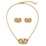 Conjunto Colar e Brinco Valem Folheado 4