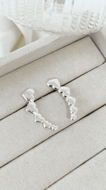Brinco Earcuff Coração Folheado á Prata 925 3