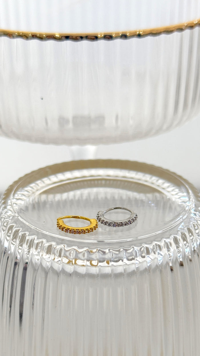 Piercing Nariz Argola Cravejado Resistente á Água