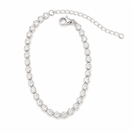 Pulseira Riviera Redonda Ajustável com Zircônias Semi Joia 2