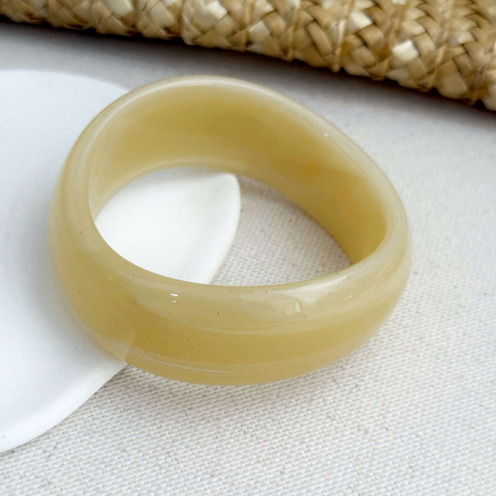 Bracelete de Resina Nude Perolado