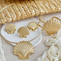 Conjunto concha 4 peças folheado