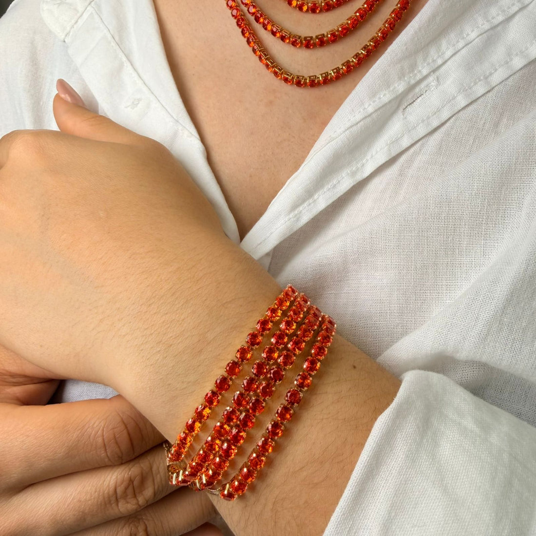 Pulseira Riviera Aperol Semi Joia Dourado