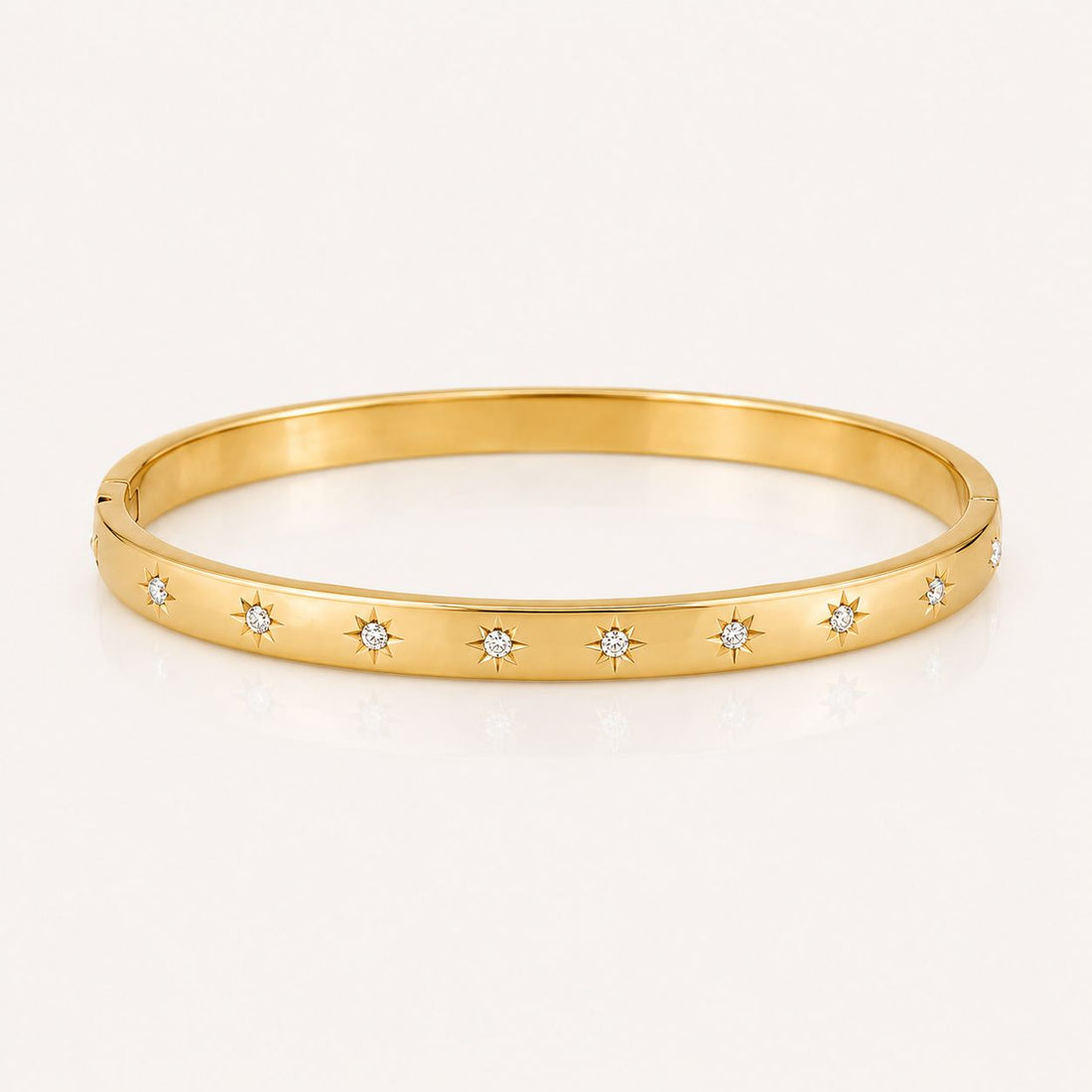 Bracelete Ponto de Luz Estrela Aço