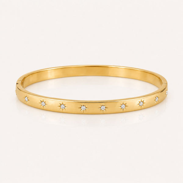Bracelete Ponto de Luz Estrela Aço