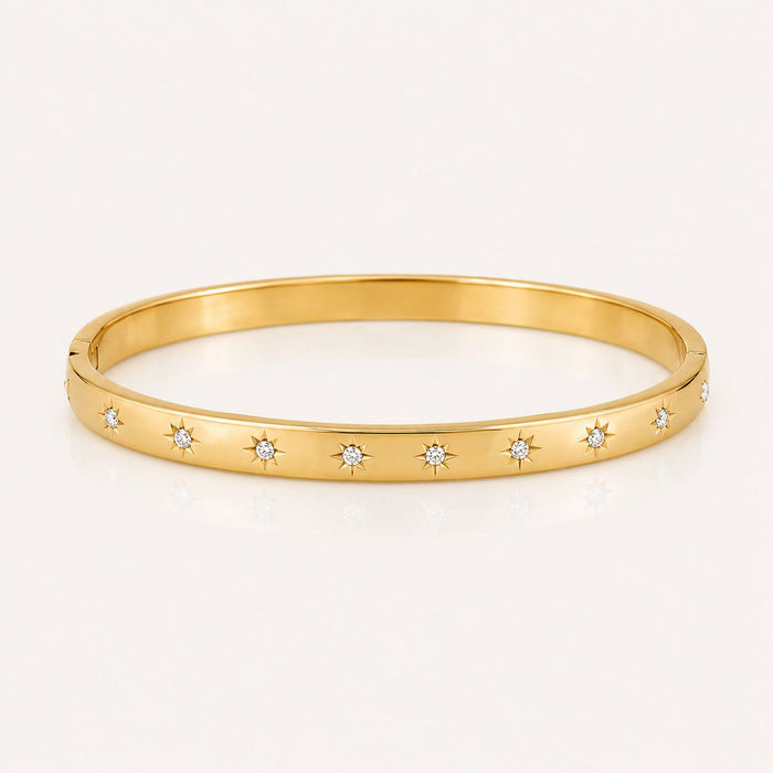 Bracelete Ponto de Luz Estrela Aço