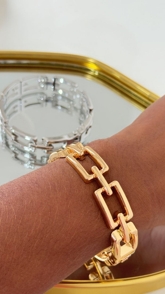 Bracelete Elos Gold Semi Joia