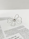 Bracelete flor fio Semi jóia
