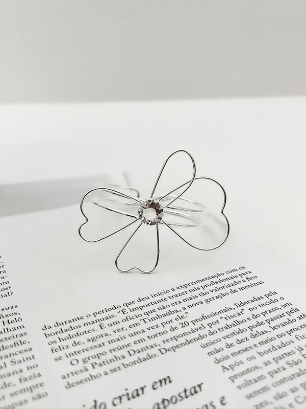 Bracelete flor fio Semi jóia