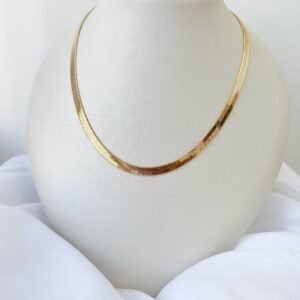 Choko164 - Choker Fita Folheada A Ouro