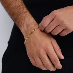 Pulseira Masculina Cart Gold Semi Jóia - Imagem 1