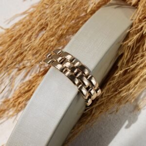 Xuxinha de cabelo gold trabalhada Folheado á OURO18K - Imagem 1
