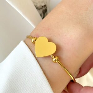 Bracelete com Coração e Balls Resistente á Água - Imagem 1
