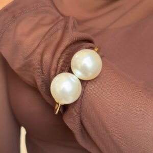 Bracelete Duplo com Pérolas Maxi  Folheado a Ouro 18K ou Prata - Imagem 2