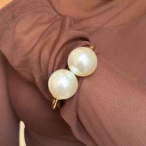 Bracelete Duplo com Pérolas Maxi  Folheado a Ouro 18K ou Prata - Imagem 2