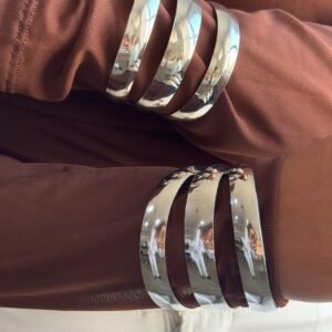 Bracelete Faixas Bold  Folheado a Ouro 18K ou Prata - Imagem 2