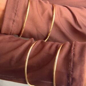 Bracelete Duplo Minimalista  Folheado a Ouro 18K ou Prata