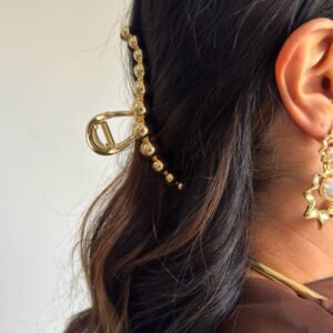 Presilha Esferas Glam  Folheada a Ouro 18K ou Prata - Imagem 2