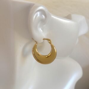 Trio de Brincos Argola Bold em Aço Inox Dourado - Imagem 5