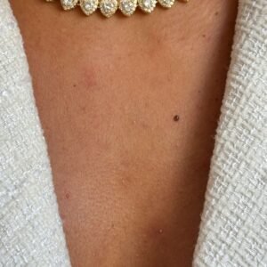Conjunto Riviera Coração Cravejado Semi Joia Dourada - Imagem 2