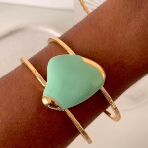 BRA203 Bracelete Organic Color Folheado á OURO