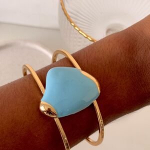 BRA203 Bracelete Organic Color Folheado á OURO - Imagem 2